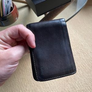Bellroy leather wallet great patina